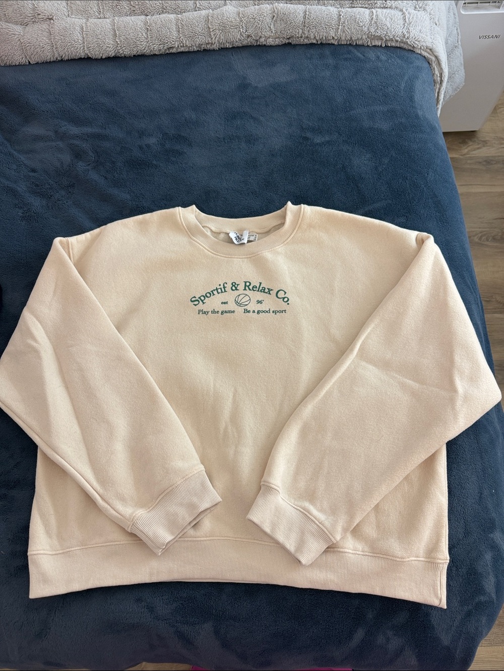 Unisex Cream Crewneck Sweatshirt